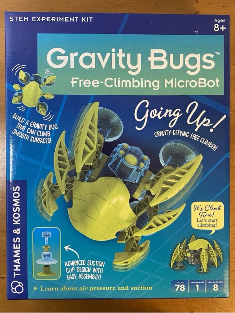 Thames & Kosmos Gravity Bugs Free-Climbing MicroBot STEM Robot Kit Summer Toy